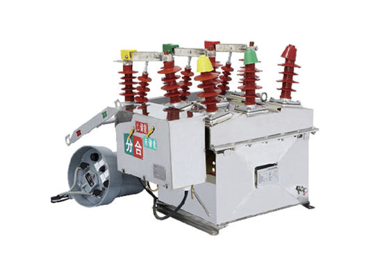 12 kV Außenvakuum-Schaltkreislaufschalter aus Edelstahl aus 3 Polen Außenstarker Vakuum-Schalter Silberfarbe